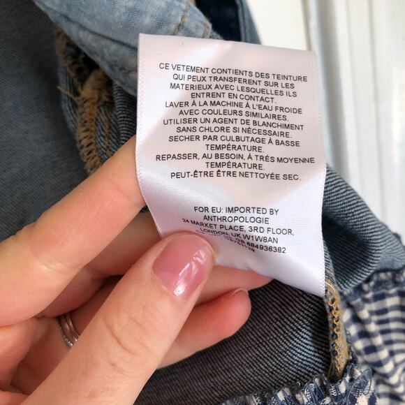 Anthropologie Pilcro and The Letterpress Eyelet Denim Jacket - Picture 7 of 10